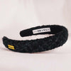 Tweed Puff Hair Band - Black