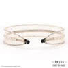 HDC x Emily in Paris Crystal & Pearl Mesh Hair Band - Beige