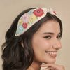 Peony Embellished Knotted Hair Band - Multi