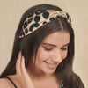 Lea Noir Embellished Knotted Hair Band