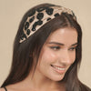 Lea Noir Embellished Knotted Hair Band
