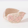 Peony Embellished Knotted Hair Band - Pink