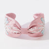 Kaia Embellished Knotted Hair Band - Pink