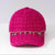 "Babe" Charm Tweed Baseball Cap - Hot Pink