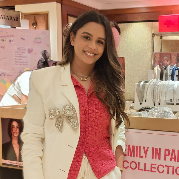 Embellished Crystal Hair Bow Barrette Clip - Silver