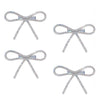 Holographic Crystal Hair Bows Alligator Clip - Set of 4