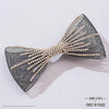 HDC x Emily in Paris Crystal Mesh Hair Bow Alligator Clip - Black
