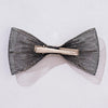 HDC x Emily in Paris Crystal Mesh Hair Bow Alligator Clip - Black