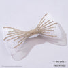 HDC x Emily in Paris Crystal Mesh Hair Bow Alligator Clip - White