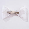 HDC x Emily in Paris Crystal Mesh Hair Bow Alligator Clip - White