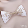 HDC x Emily in Paris Crystal Mesh Hair Bow Alligator Clip - White