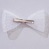 HDC x Emily in Paris Pearl Mesh Hair Bow Alligator Clip - White