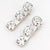 Set of 2 Crystal Hair Pins - Silver