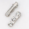 Set of 2 Crystal Hair Pins - Silver