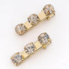 Set of 2 Crystal Hair Pins - Gold