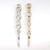 Set of 2 Crystal Hair Pins - Gold & Silver