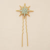 Set of 4 Stella Crystal U Pins - Gold