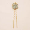 Set of 4 Stella Crystal U Pins - Gold