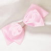Embellished Crystal Hair Bow - Light Pink