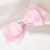 Embellished Crystal Hair Bow - Light Pink