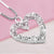 Crystal Heart U Pin - Silver