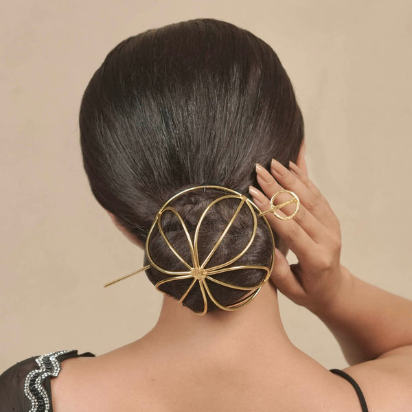 Tara Bun Holder - Gold