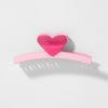 Snap My Heart Claw Clip - Pink