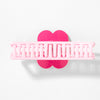 Snap My Heart Hollow Claw Clip - Pink