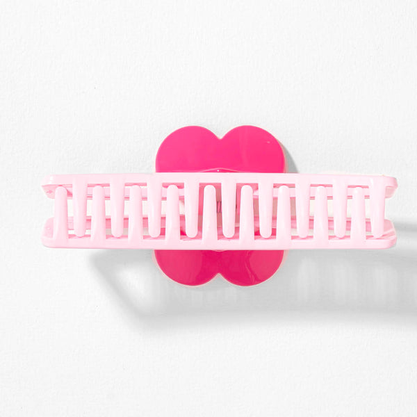Snap My Heart Hollow Claw Clip - Pink