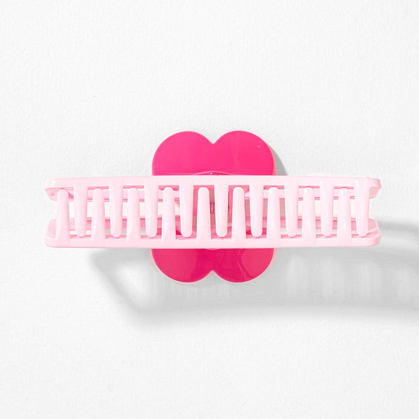 Snap My Heart Hollow Claw Clip - Pink