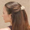 Flower Hair Claw Clips with Free Pouch - Set of 4 - Neutral