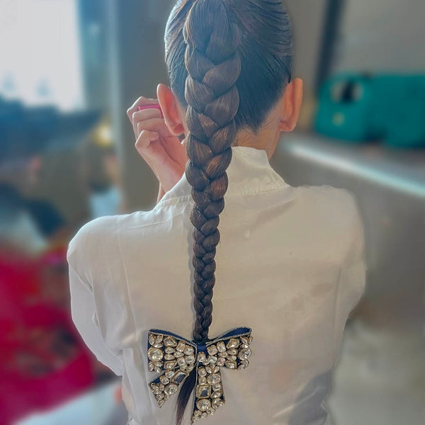 Embellished Kundan Hair Bow