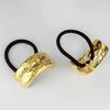 Hammered Halo Pony Cuffs - Gold - Set of 2