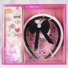 DIY Hair Drama Box with 2 Hair Bands, 1 Scrunchie, 1 Hair Bow, 11 Exclusive Charms, 200+ Crystals & 10 Pom Poms - Black & White