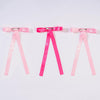 Pretty Pinks Satin Ribbon Hair Bows - Set of 3