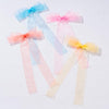 Multi Organza Ribbon Hair Bows - Set of 4