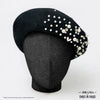 HDC X Emily In Paris Black Beret with Pearls, Crystals & Heart Charm