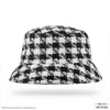 HDC X Emily In Paris Black & White Tweed Bucket Hat