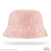 HDC X Emily In Paris Light Pink Tweed Bucket Hat with Pearls