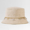 Crystal Charm Cruise Bucket Hat - Beige
