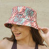 Zebra Patterned Bucket Hat - Multi