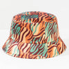 Zebra Patterned Bucket Hat - Multi