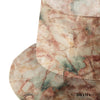 Marbled Satin Bucket Hat - Gingerbread Brown