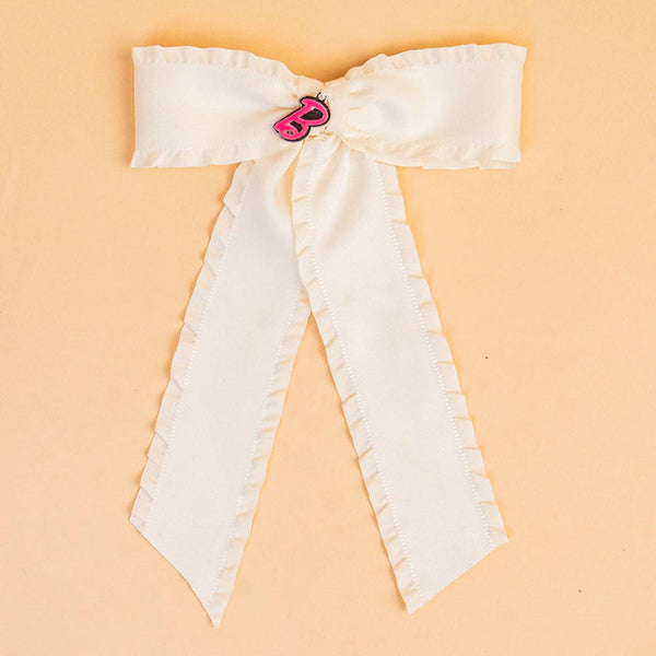 Barbie Hair Bows with Barbie Charm - Set of 3 - Pink, Purple & White