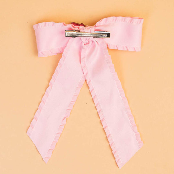 Barbie Hair Bows with Barbie Charm - Set of 3 - Pink, Purple & White