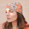 Blossom Bandana Scarf - Orange