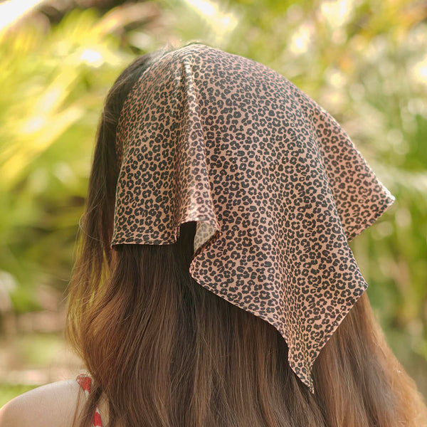 Lea Noir Headscarf - Brown