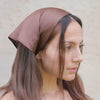 Neutral Silk Satin Elastic Headscarf – Set of 3
