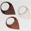Neutral Silk Satin Elastic Headscarf – Set of 3
