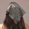 Zebra Patterned Headscarf - Brown